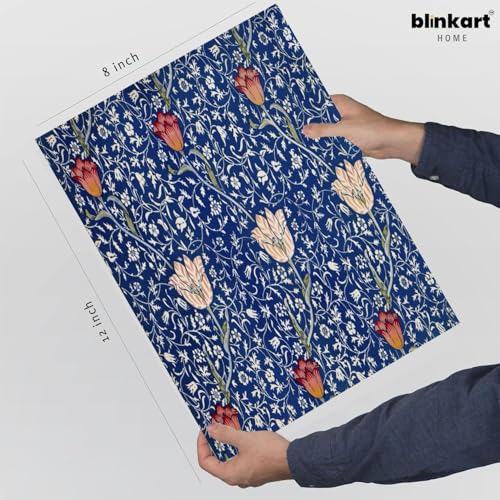 Image of BLINKART Pattern Art Aesthetic Modern Art Walls With Frame | Natural Wood Texture | Living Room Bedroom Office Wall Decoration | Poster Home Decor Frames Wall Bedroom | 12x8 Inches (D395)