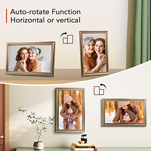 Large Digital Photo Frame 16 Inch, Canupdog 32Gb Wifi Digital Picture Frame With 1920 * 1080 Full Hd Ips Touchscreen, Auto-Rotate, Wall Mountable, Motion Sensor, Share Via App From Anywhere #TOP5