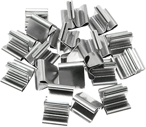 GDJIEDE 100 PCS Metal Wick Sustainer,Wick Holder for Wood Wick Candle, Silver, WK028