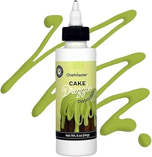 Pistachio-Flavored Cake Drizzle by Chefmaster, Edible Cake Drip Frosting...