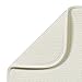 S&T INC. Absorbent, Reversible Microfiber Dish Drying Mat for Kitchen, 16 Inch x 18 Inch, Cream