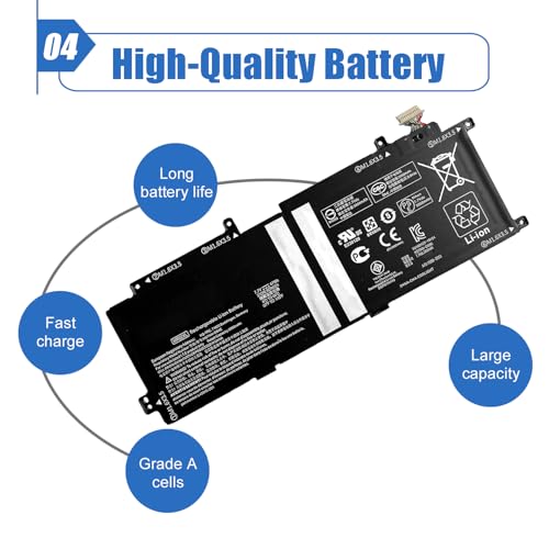 Image of MR02XL MC02XL Laptop Battery 47Wh Replacement for Hp Elite X2 G4 Elite X2 G8 Series Notebook HSTNN-DB9E L45645-2C1 TPN-DB0G 7.7V 5950mAh 2-Cell