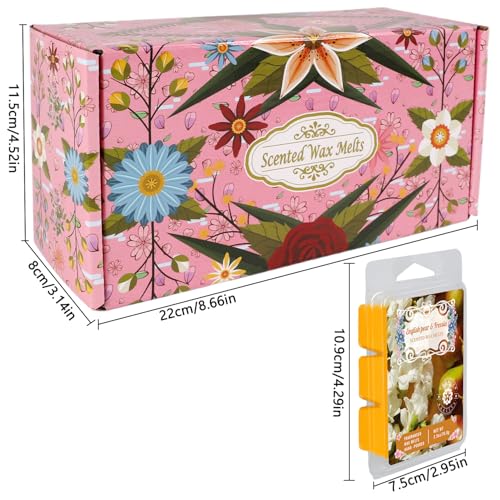 Image of 8 Natural Soy Wax fire-Free Aromatherapy Cube Gift Box, containing 8 Kinds of fragrances Such as bluebells, are Safe and Pleasant, Helping You Create Aromatic Space.