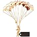 24K Gold Plated Crystal Studded Parachutist Ornament by Matashi