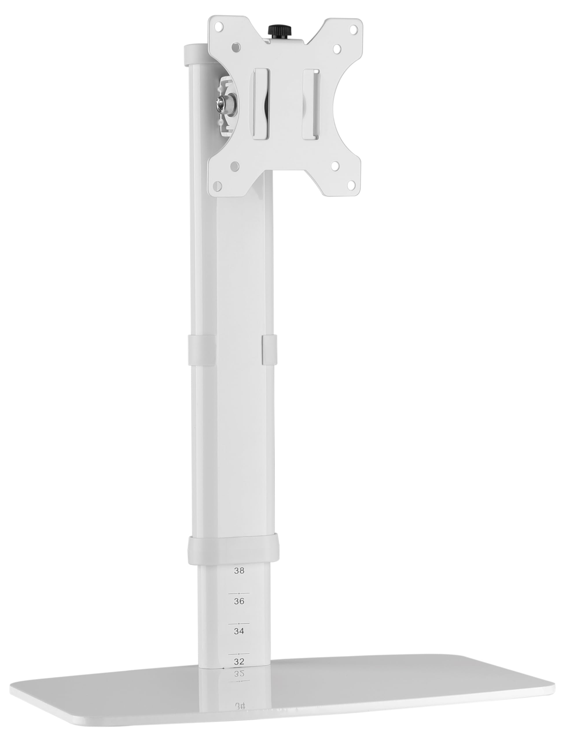 RICOO Soporte Monitor Mesa Giratorio Inclinable Pantalla PC 12-32" (30-81cm) TS6811 Base articulado Stand monitores VESA 75x75 100x100 Blanco