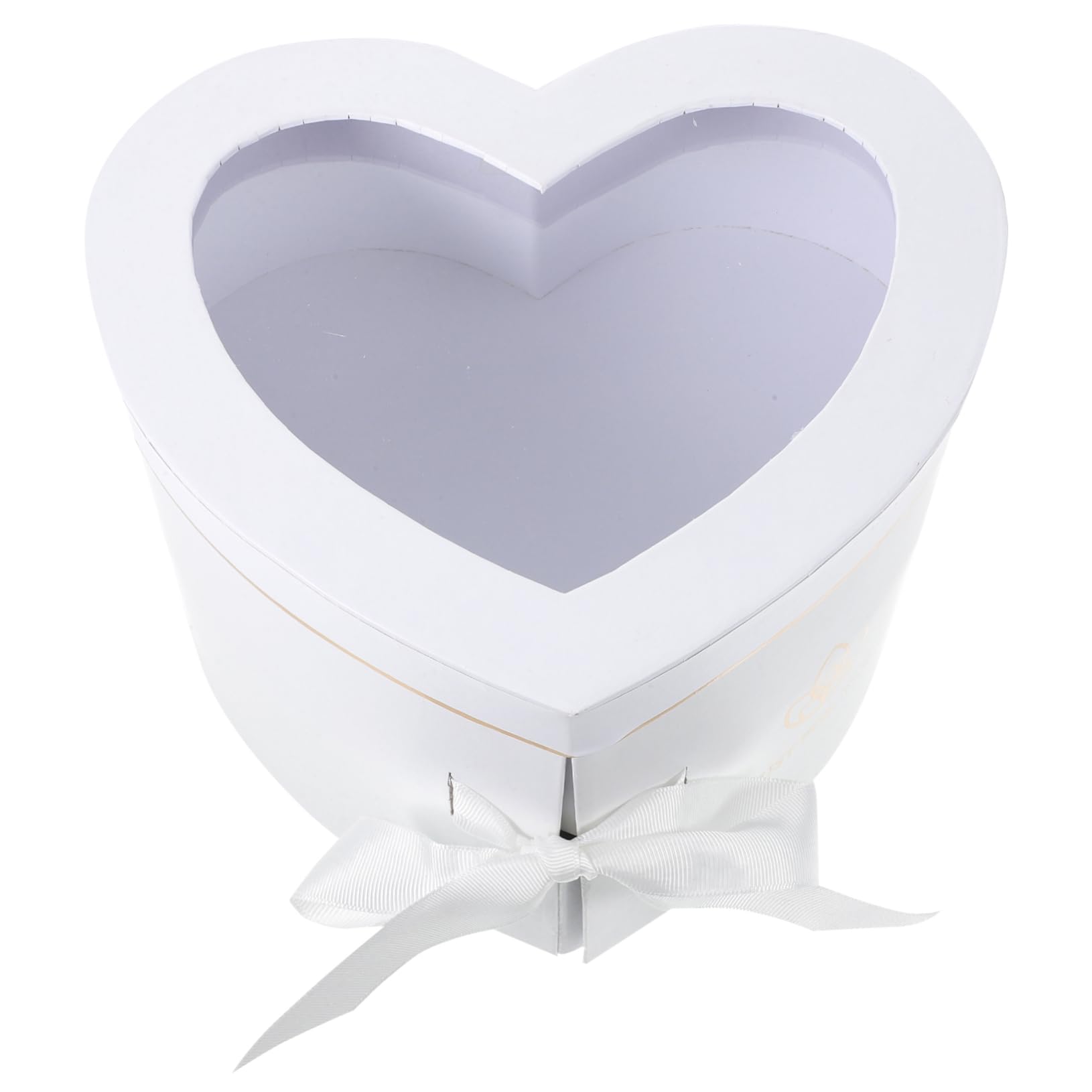 ABOOFAN 2stücke Doppelschichtige Herzform Blütenbox Mit Drehmechanismus Geschenkverpackung Für Frische Blumen Für Valentinstag Und Besondere Anlässe