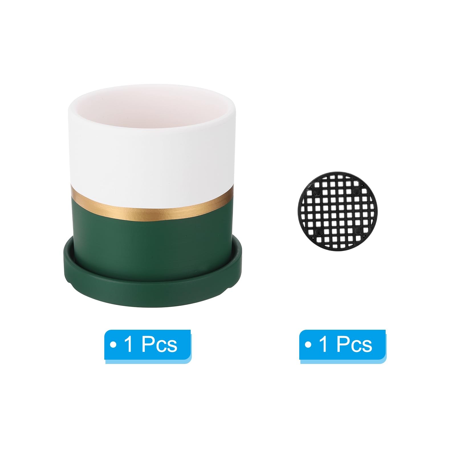 PATIKIL 4.3 Inch Ceramic Plant Pots - Image 3