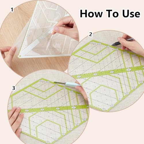 Règle de matelassage en acrylique robuste pour coupe de précision - 4