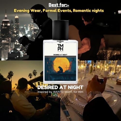 Image of TMPerfumehouse Desired at night EDP for Men | Spicy, Sweet & Long Lasting Perfume Spray | Warmspicy, Cinnamon & Fruity Fragrance | Luxury Gift for Him | TMPH | 50ml