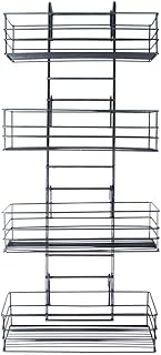 EASY-UP Pro Wide Basket Groom Room Rack | Color Gray | Robust and Space-Saving | Holds Various Supplies | Adjustable Baskets | Easy Stall Mount | 7-Year Warranty