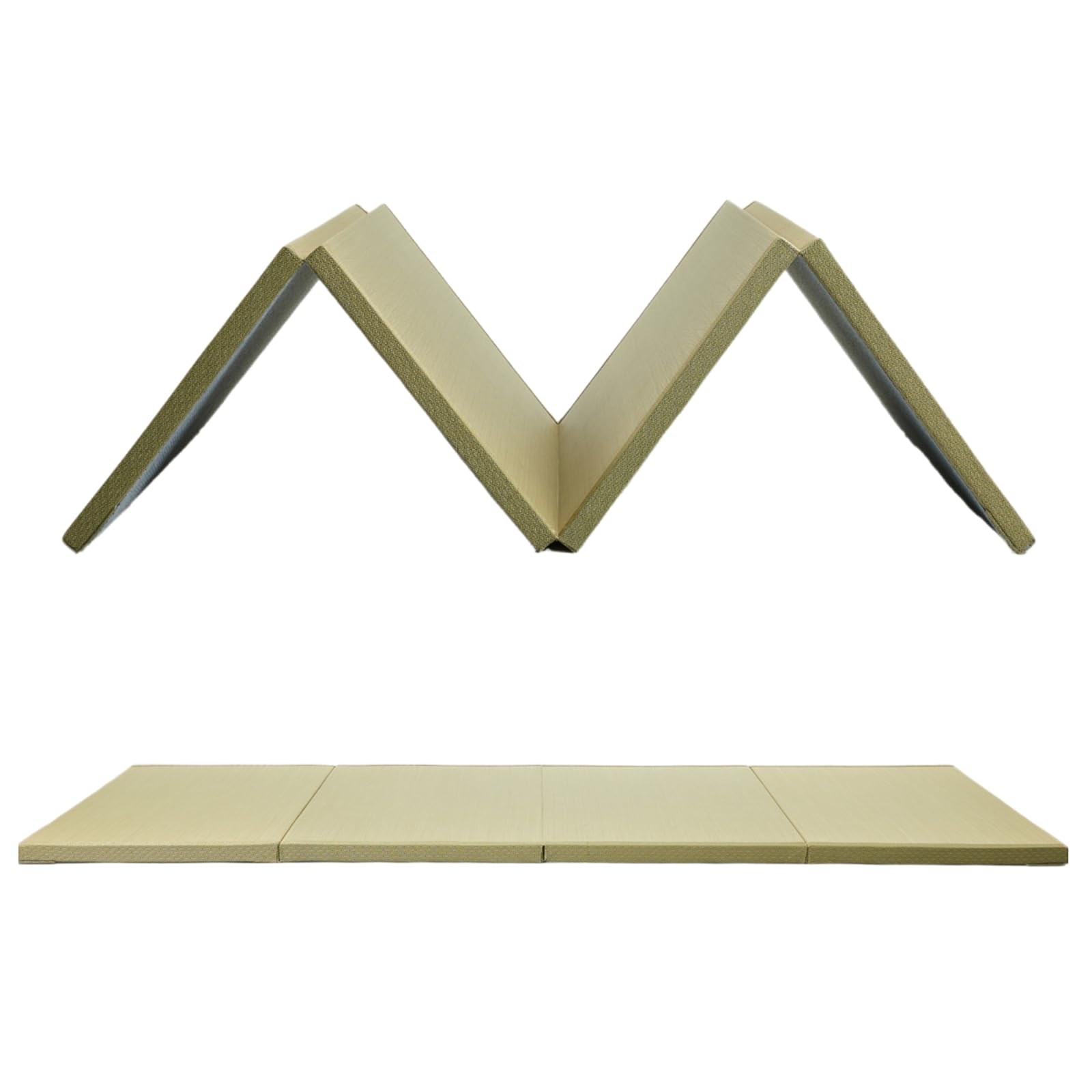 Tatami Tapis de sol japonais pliable avec dos antidérapant, respirant, facile à nettoyer, idéal pour salon, chambre à coucher, méditation, yoga, salon de thé