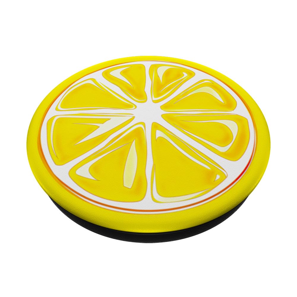 レモンページ Amazon.com: Lemon Slice Yellow Pattern PopSockets Adhesive