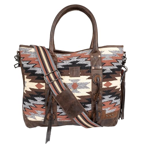 Bolso Tote de Cuero Multicolor Guadalupe STS Ranchwear