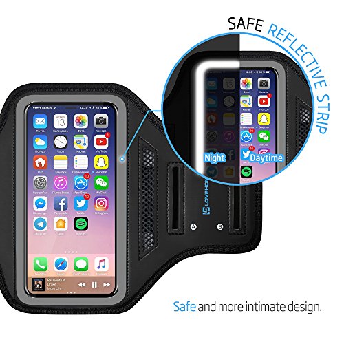 LOVPHONE iPhone 11 Pro/iPhone 11/iPhone XR Armband, Sport Running Exercise Gym Case with Key Holder