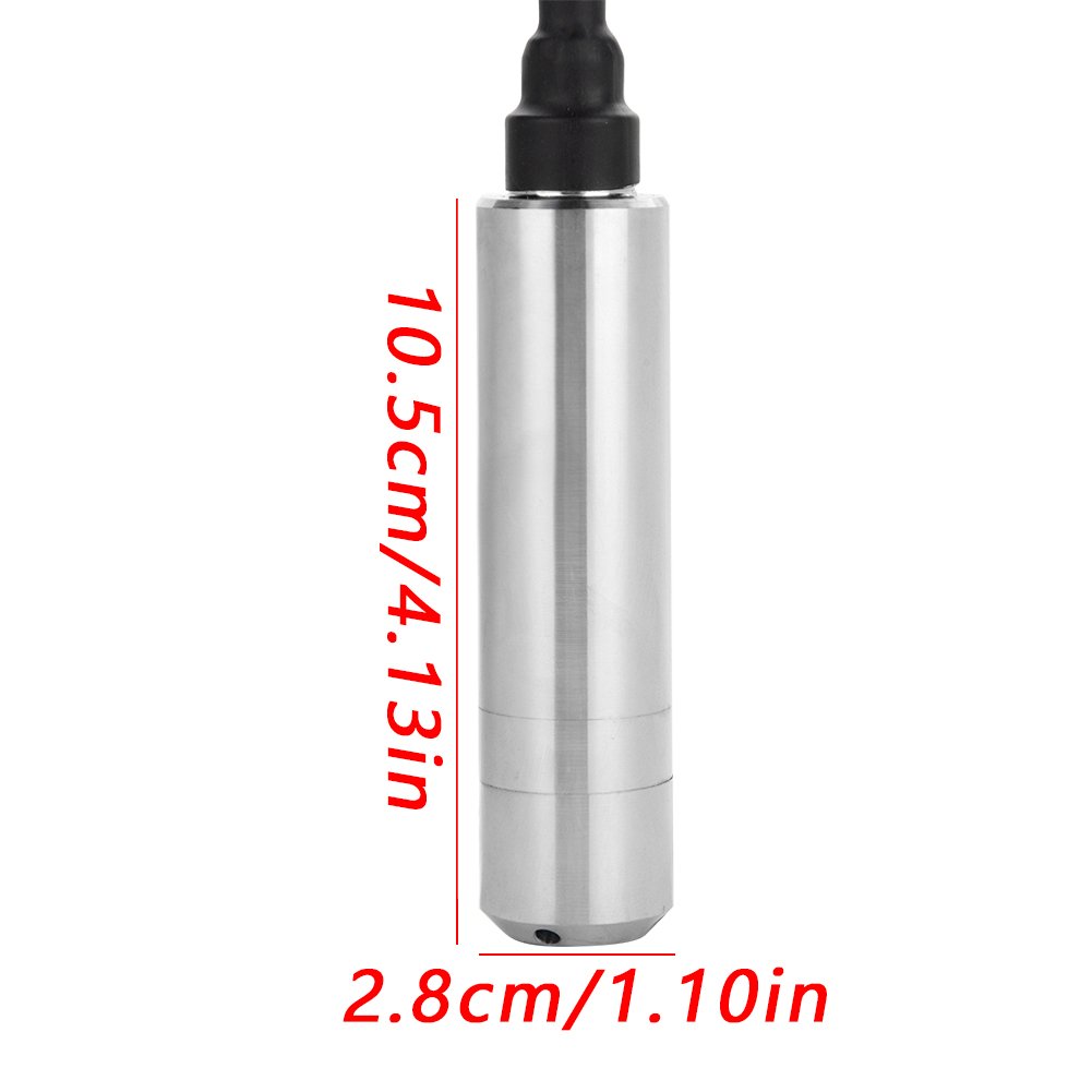 DC 24V 4-20mA Trasmettitore Sensore Acqua Liquido Livello Jet per Rilevare Profondità Gamma 0-5m