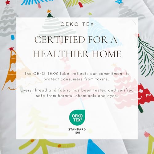 Edredón navideño para cama individual que transforma tu habitación en invierno 5