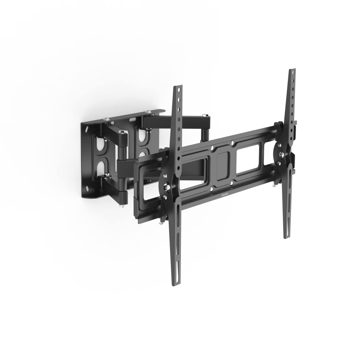 Hama | Soporte TV Pared articulado, Giratorio e inclinable para Pantallas de 32 a 84 Pulgadas. (Giro 180°, Inclinación +5/-12°, Carga 50kg, VESA 600x400) Negro.