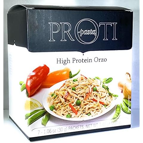 Proti King High Protein - Low CARB Orzo Pasta by Being Well Essentials - 18g protein - only 110 calories & 4 NET carbs - 7 servings Cover
