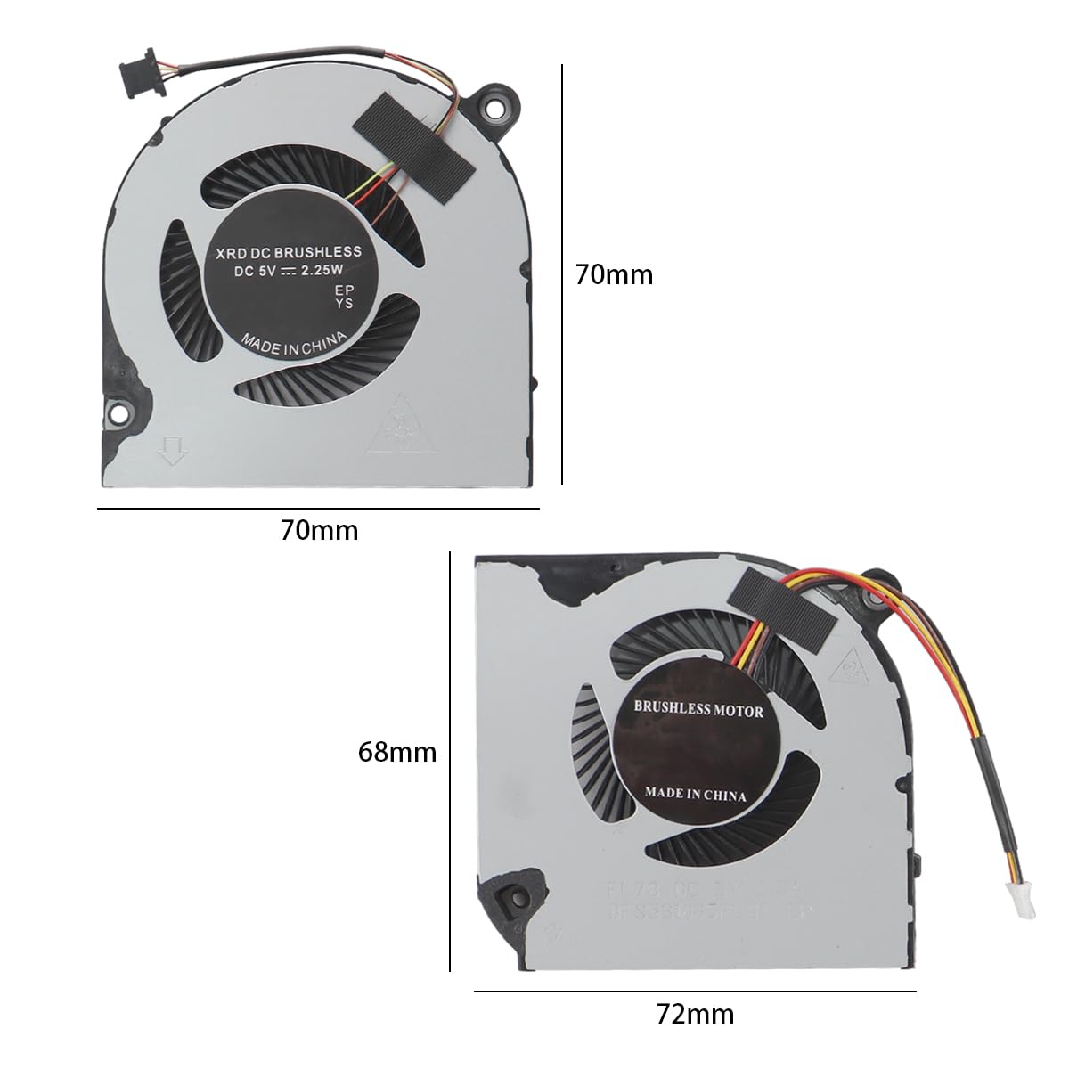 Ventola di raffreddamento GPU di marca per Acer Nitro 5 AN515-43 AN515-54 AN517-51 Nitro 7 AN715-51 Serie Ventola di ricambio per laptop compatibile con i modelli della serie AN