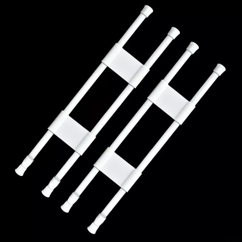Yhenlovtt RV Refrigerator Bar Adjustable Tension Rods, Extendable 15.8-27.6 Inch PVC Metal, Secure Food and Drinks in Caravan or Camper(WHITE 40-70CM) — view 8