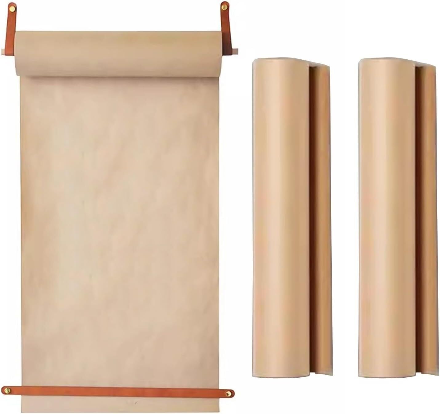 Distributeur mural de papier kraft avec dévidoir double suspendu
