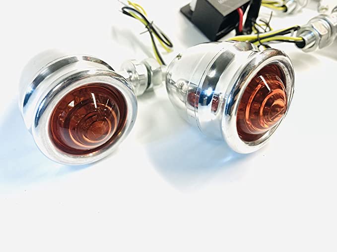 ハーレー用　ブラス製LED ウインカー　フロントサポート付き Amazon | ハーレー用 スポーツスター 2014年以降適合 LED