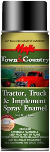 Majic Town & Country Tractor, Truck & Implement Enamel Spray Paint, Matte Black,