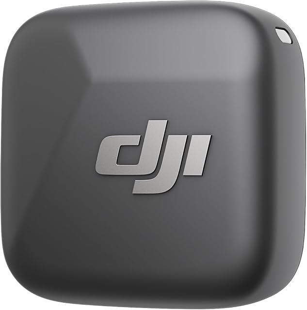 DJI Mic Mini Émetteur (Infini Noir), Ultralight, sans fil Lavalier Microphone pour DJI Décision 5 Poche Pro/Osmo 3, Annulation de bruit, Microphone sans fil pour appareil photo/iPhone/Android, Vlog, Streaming