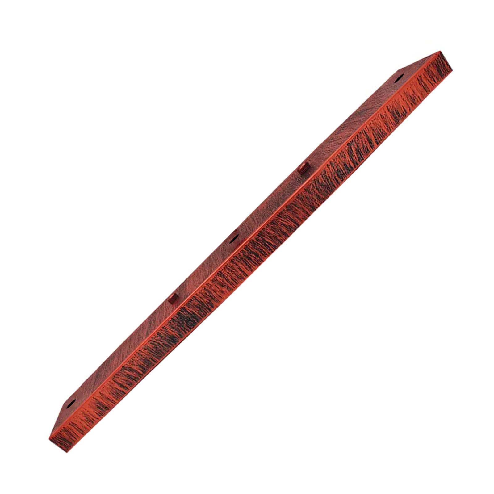 LEDSone 3 Outlet Rectangle Ceiling Rose Pendant Lighting Fixture 500 mm x 60 mm Modern Industrial Metal Fitting Ceiling Plate (Rectangle) (Rustic Red)