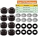 7-141 Body Mount Bushing Kit Fits for 1999-2014 Chevy Silverado & Sierra 1500/2500 2WD/4WD Polyurethane Body Cab Mounts Black (24PCS)