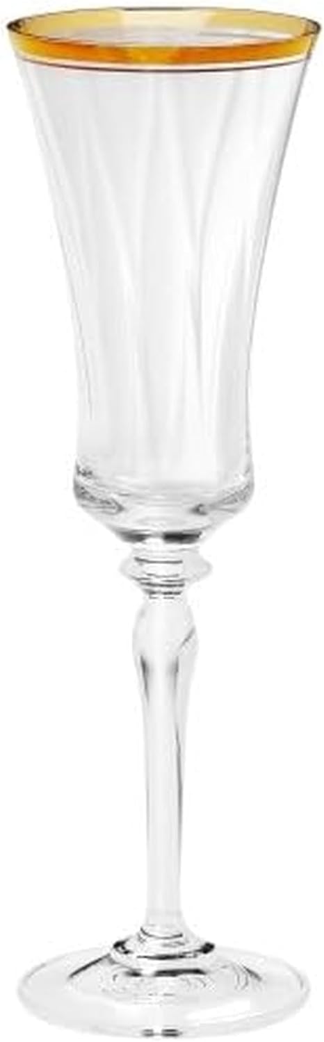Mikasa Jamestown Gold Fluted Champagne Glass