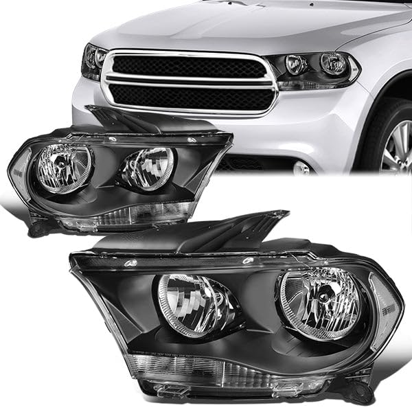 D SOLUTIONS Headlights Assembly for 2011-2013 Dodge Durango