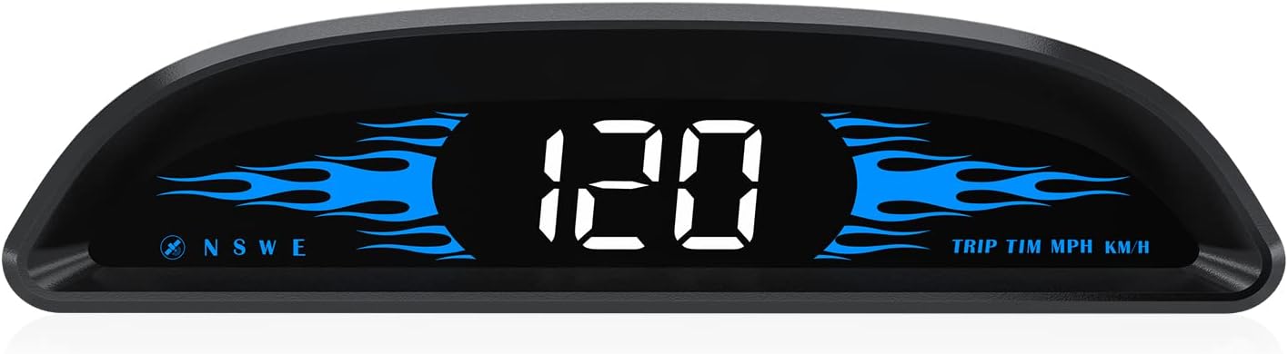 Universal Digital GPS Speedometer Car HUD Head Up Display Multifunction GPS Speed Meter White 0