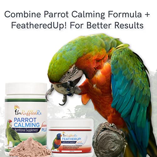 UnRuffledRx FeatherUp! Bird Multivitamin with Biotin for Beautiful Plumage - 90 gm - 240 Servings - Image 7