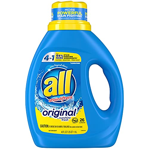 all with Stainlifters Original Liquid Laundry Detergent, 4 in 1 Stainlifter, 40 Ounces, 26 Wash...