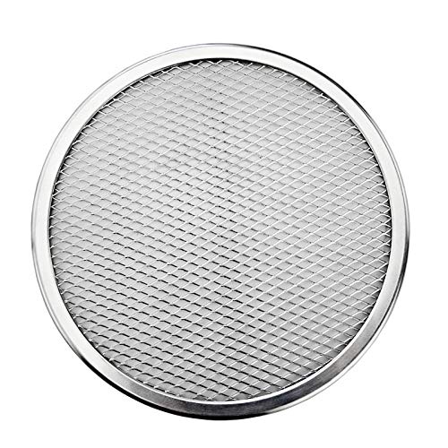 Bandeja para Pizza de 15/23/38 Pulgadas, Malla Redonda de Aluminio para Hornear Pizzas, Bandeja para Masa Fina, Herramienta de Malla para Hornear Pizzas de Acero (15 cm) (23 cm)