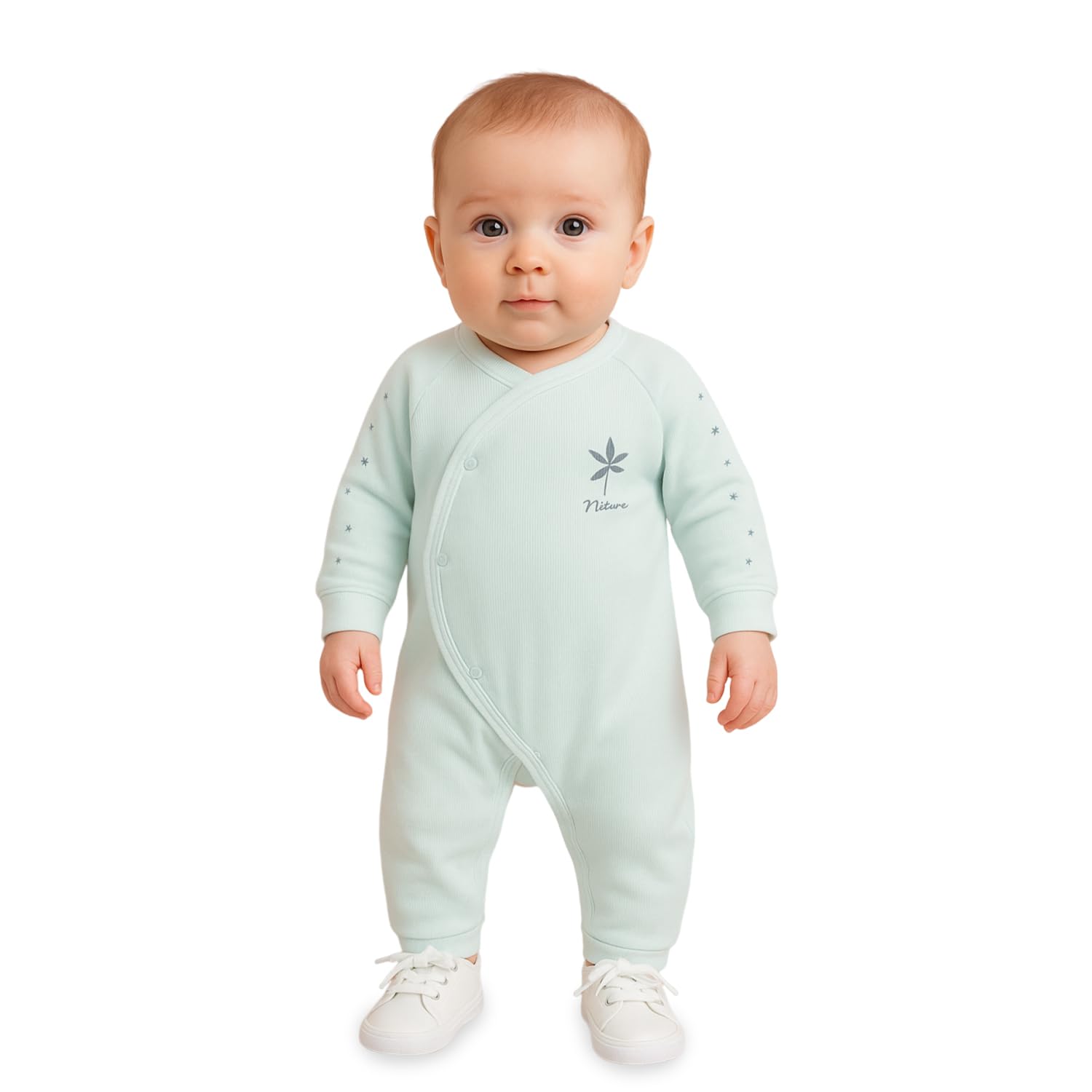 Kidbea® Soft Cotton Unisex Baby Onesie Romper | Cute & Multiple Prints Full Sleeve Sleepsuit for Infant | Comfortable Tren...