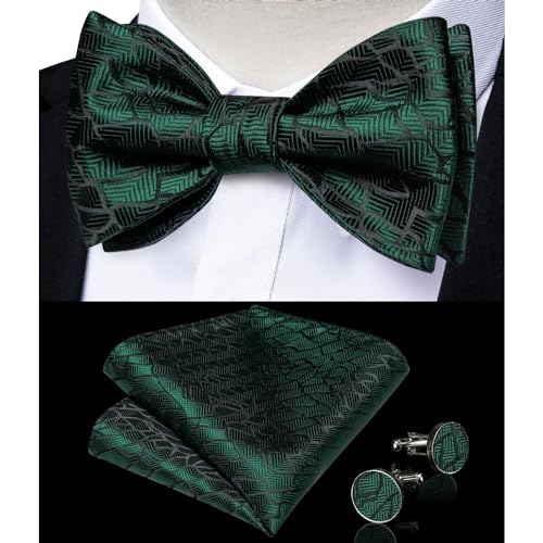 Corbata de moño para hombre para boda ajustable miniatura 3