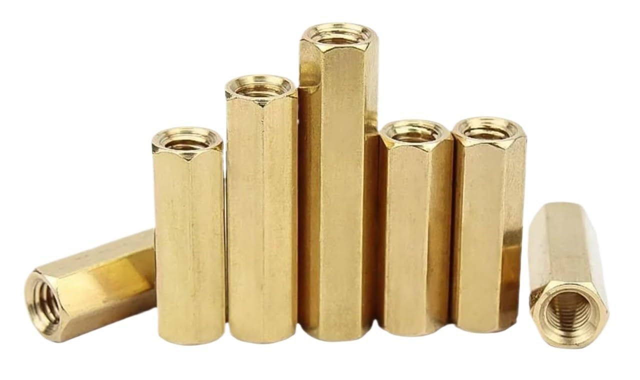Ridramento 16Mm (10Pcs) Standoffs Spacer Pillars, Brass Motherboard Hollow Hex Standoff Spacers M2/M2.5/M3/M4 5/10Pcs