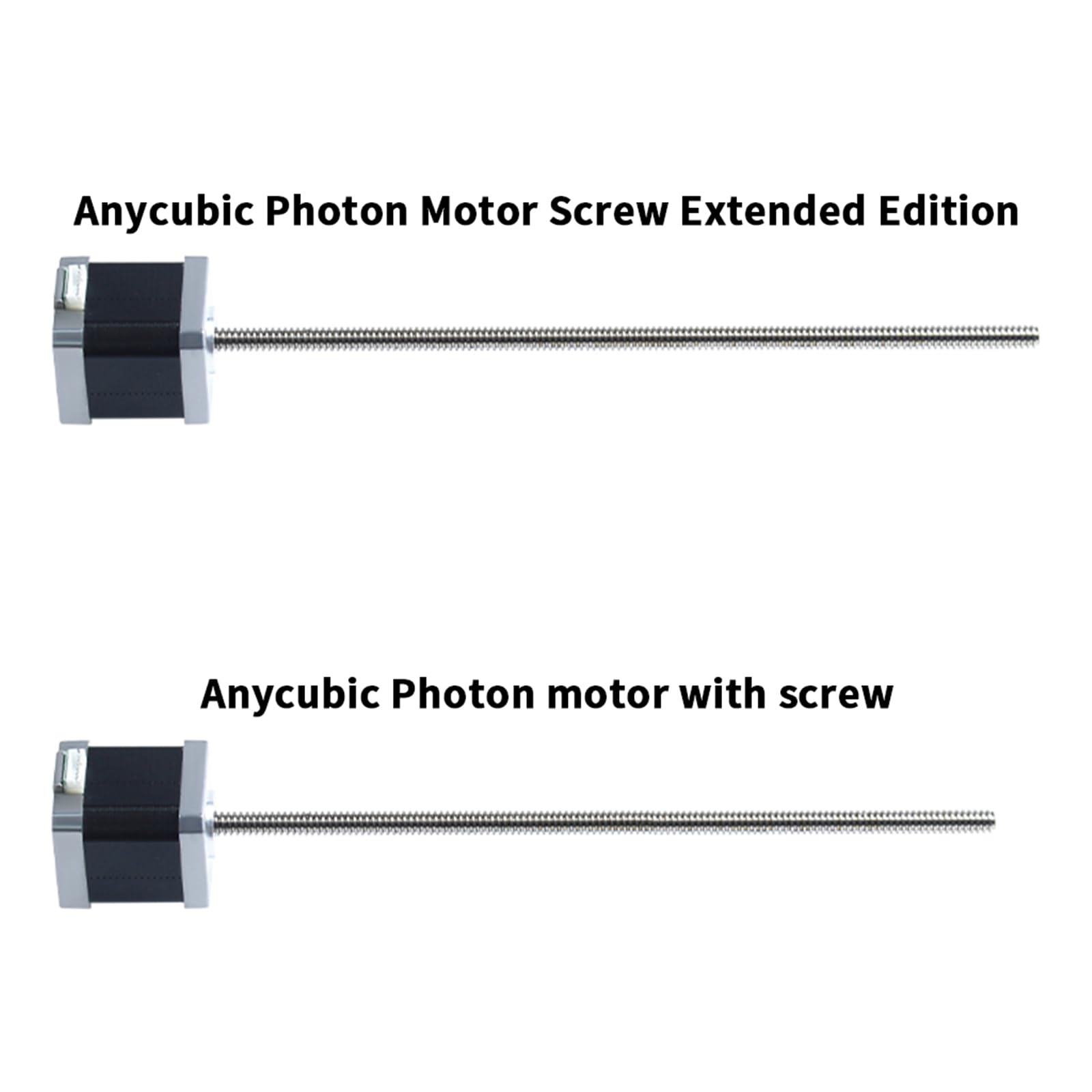 Motor paso a paso para impresora 3D de 42-48 mm, 2 fases, 1,5 A, 239/264 mm, tornillo para un funcionamiento suave