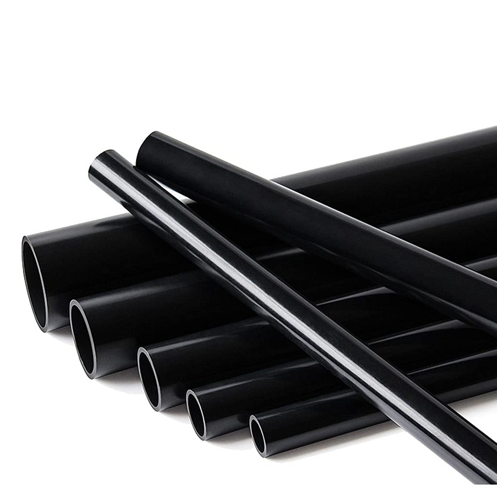 rury z włókna węglowego, rury z włókna węglowego Specjalna fajka wodna 1M do akwarium, 32MM czarna rura doprowadzająca wodę UPVC, czarne plastikowe rury, wybór dla większości akwarystów
