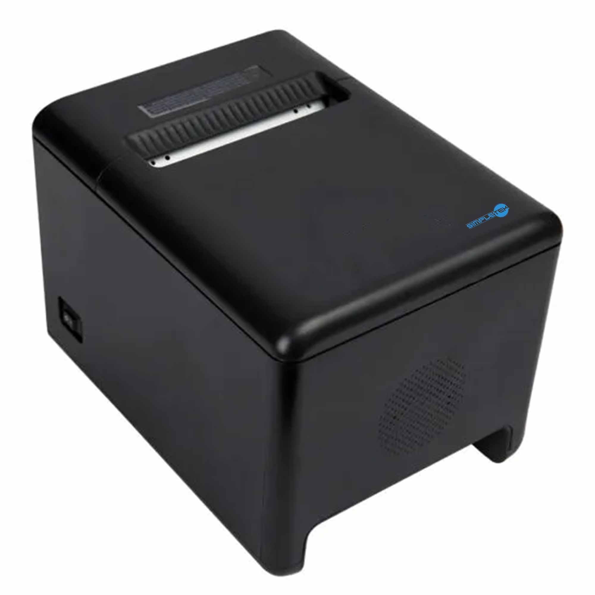 SIMPLETEK - Stampante Termica POS 80mm | USB LAN RJ-11 RS232 | per Scontrini Ricevute e Comande - Auto-Cut | Manuale e Driver inclusi