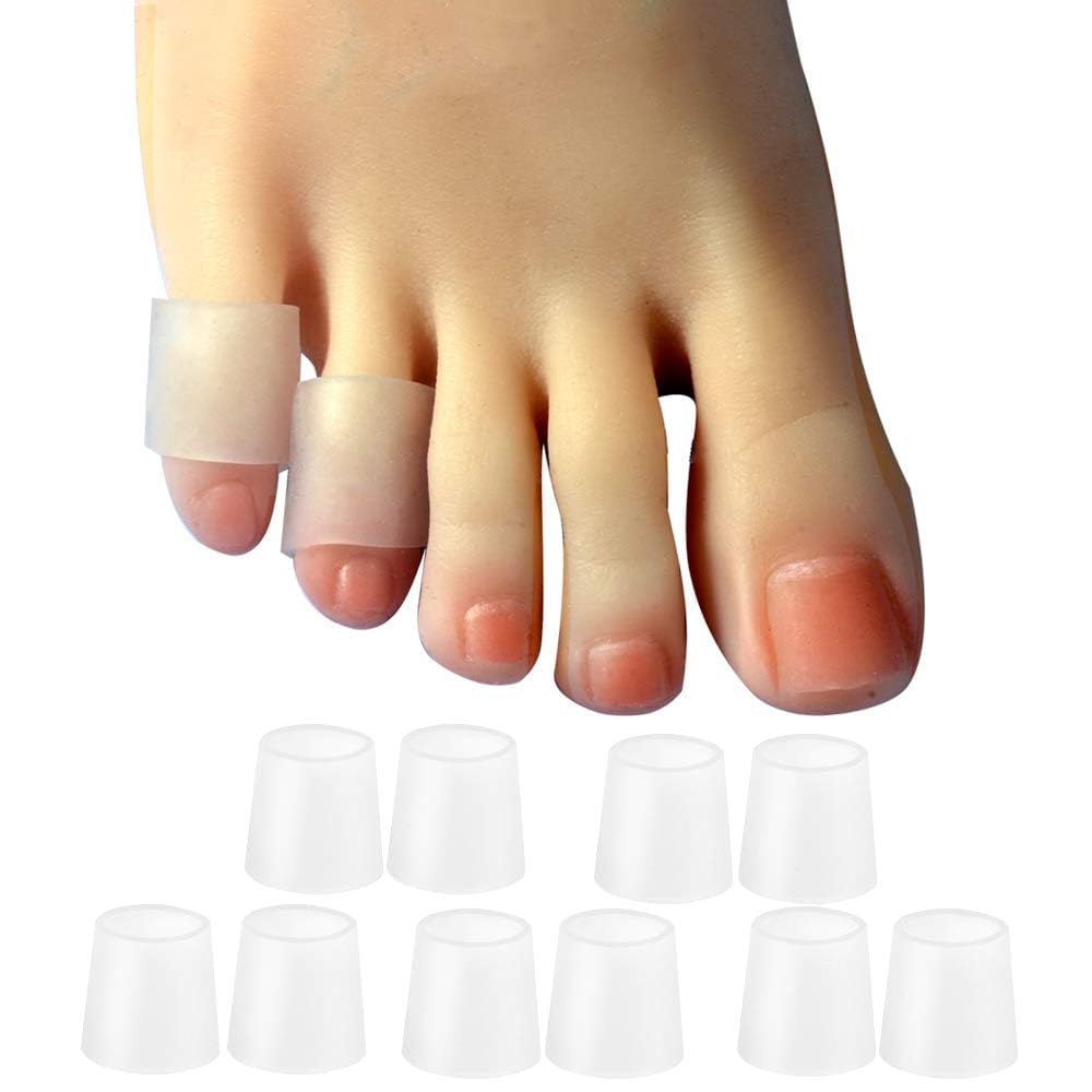 10 Pack Pinky Toe Sleeves Protectors, Toe Covers, Protect Toe from Rubbing, Ingrown Toenails, Corns, Blisters, Hammer Toes-image-20