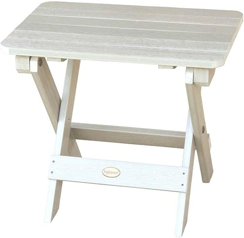 highwood AD-TBS1-WAE Adirondack - Mesa auxiliar plegable Whitewash