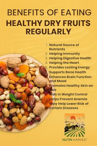 Image of NUTRI HARVEST Premium Dry Fruits Mix pack (Panch Mewa Mix), Natural Blend of Almonds, Cashews,Black and green Raisins and diced Dates| Fit for Fasting 250 gram| (Re-sealable pack for freshness)