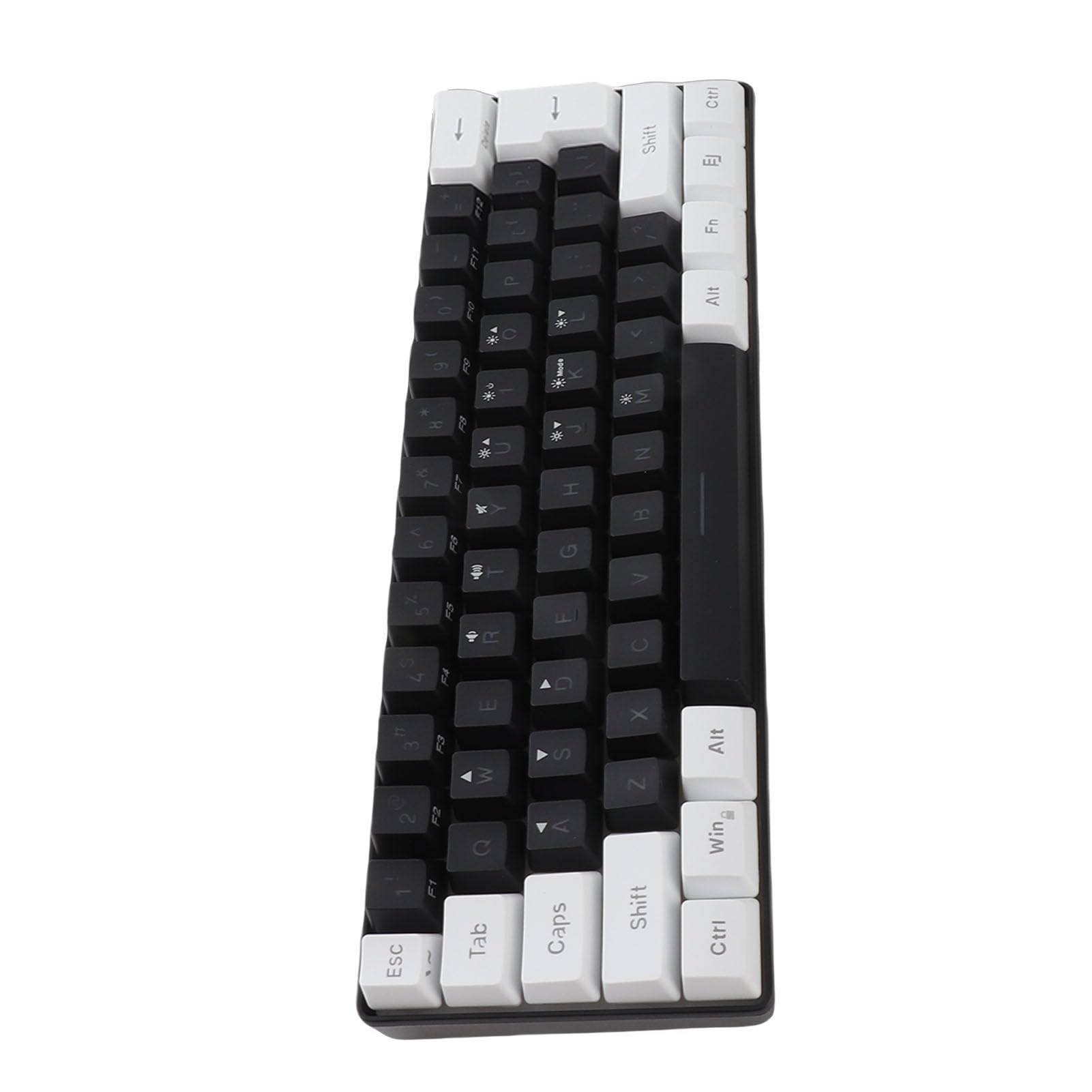 Teclado y Ratón para Juegos, Teclado Mecánico RGB con 61 Teclas con Cable, Sensación Mecánica óptica, Ergonómico para Juegos con Retroiluminación Multicolor, Pies de Inclinación Ajustables
