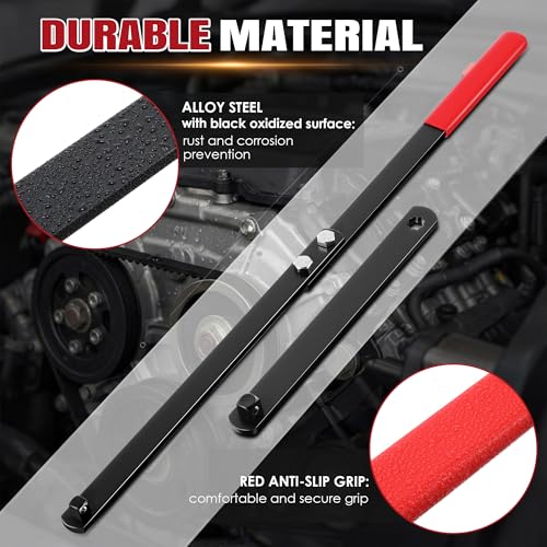 Image of Meonum Universal Serpentine Belt Tool Kit, Tensioner Wrench(Red)