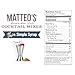 Matteo's Simple Syrup for Coffee, Drinks, Pastries & Cocktails – Sugar-Free Sweetener for Beverages, Restaurants, and Bars – Aromatic Simple Flavor, Non-Alcoholic, Vibrant Flavor, 33.8oz (1pk)