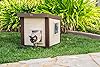 New Age Pet ECOFLEX Albany Outdoor Cat House - Weatherproof, Insulated, Elevated Floor, Dual Escape Doors, Easy Assembly, Moisture & Odor Resistant, 10-Year Warranty, Maple/Brown #4