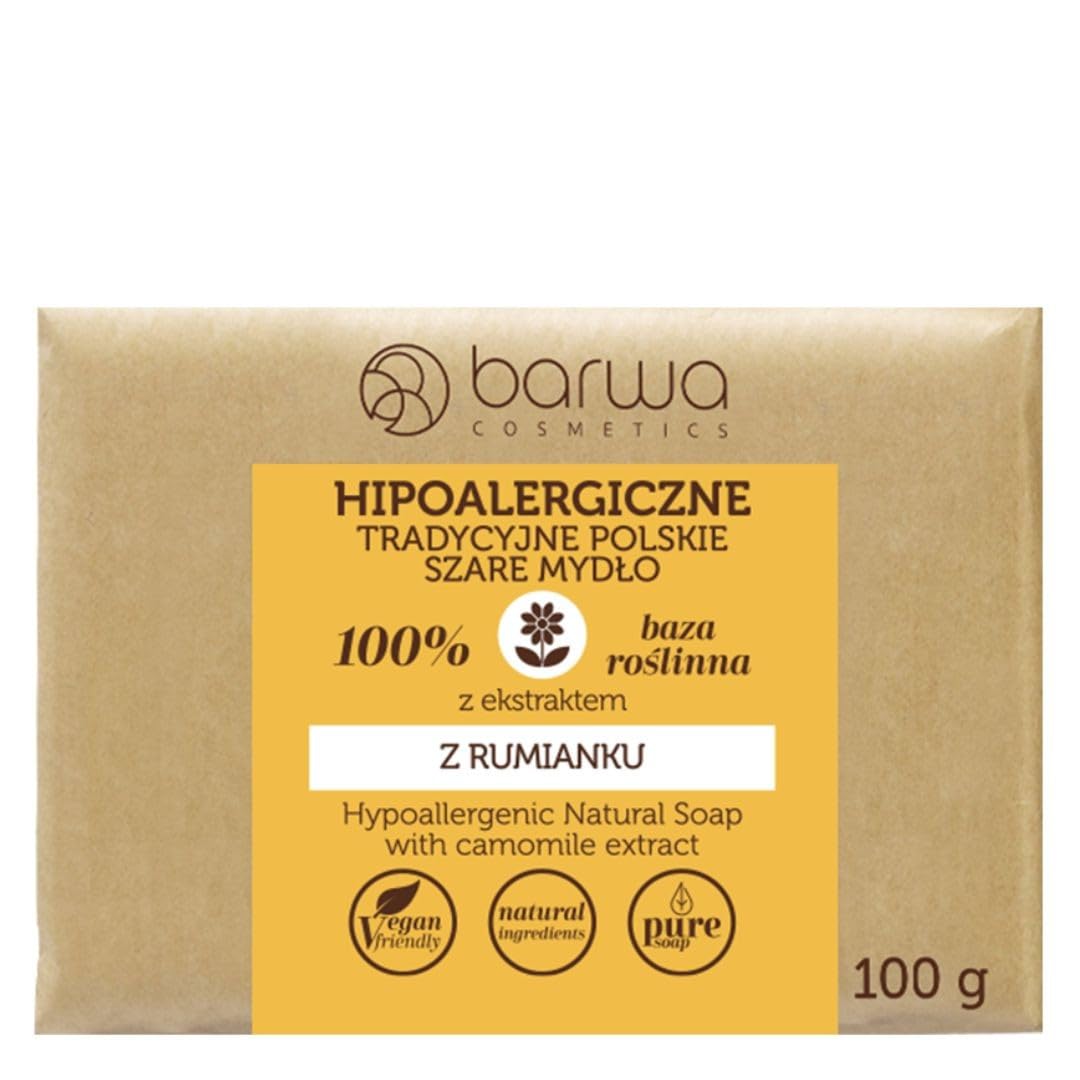 Traditional Polish soap with chamomile extract